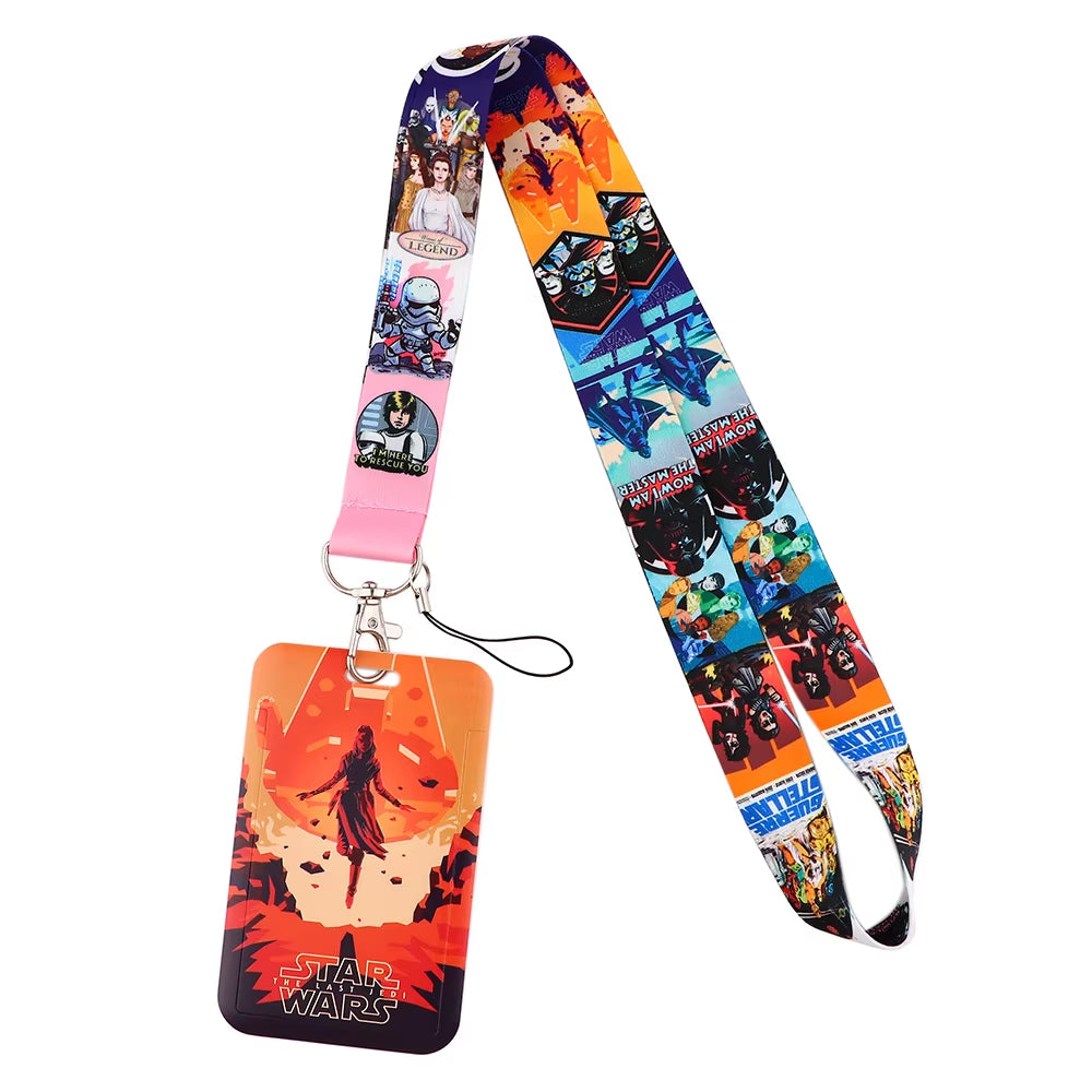 99 Styles Mickey Mouse Lanyard Pooh Bear Toy Story ID Card Holder Badge Holder Princess Neck Strap Cartoon Keychain Lariat Gift