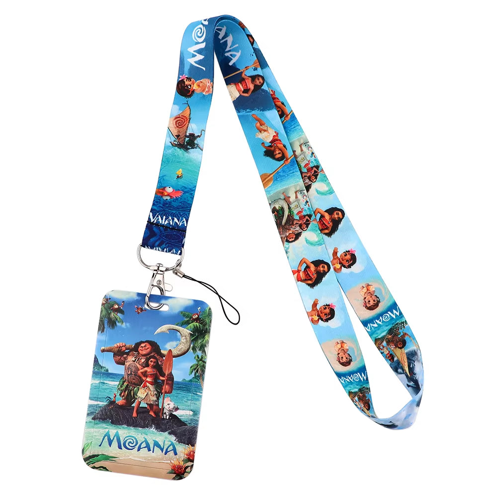 99 Styles Mickey Mouse Lanyard Pooh Bear Toy Story ID Card Holder Badge Holder Princess Neck Strap Cartoon Keychain Lariat Gift