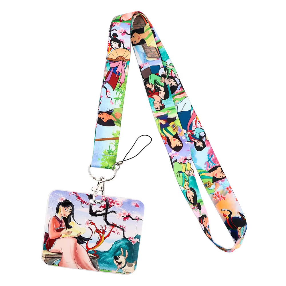 99 Styles Mickey Mouse Lanyard Pooh Bear Toy Story ID Card Holder Badge Holder Princess Neck Strap Cartoon Keychain Lariat Gift