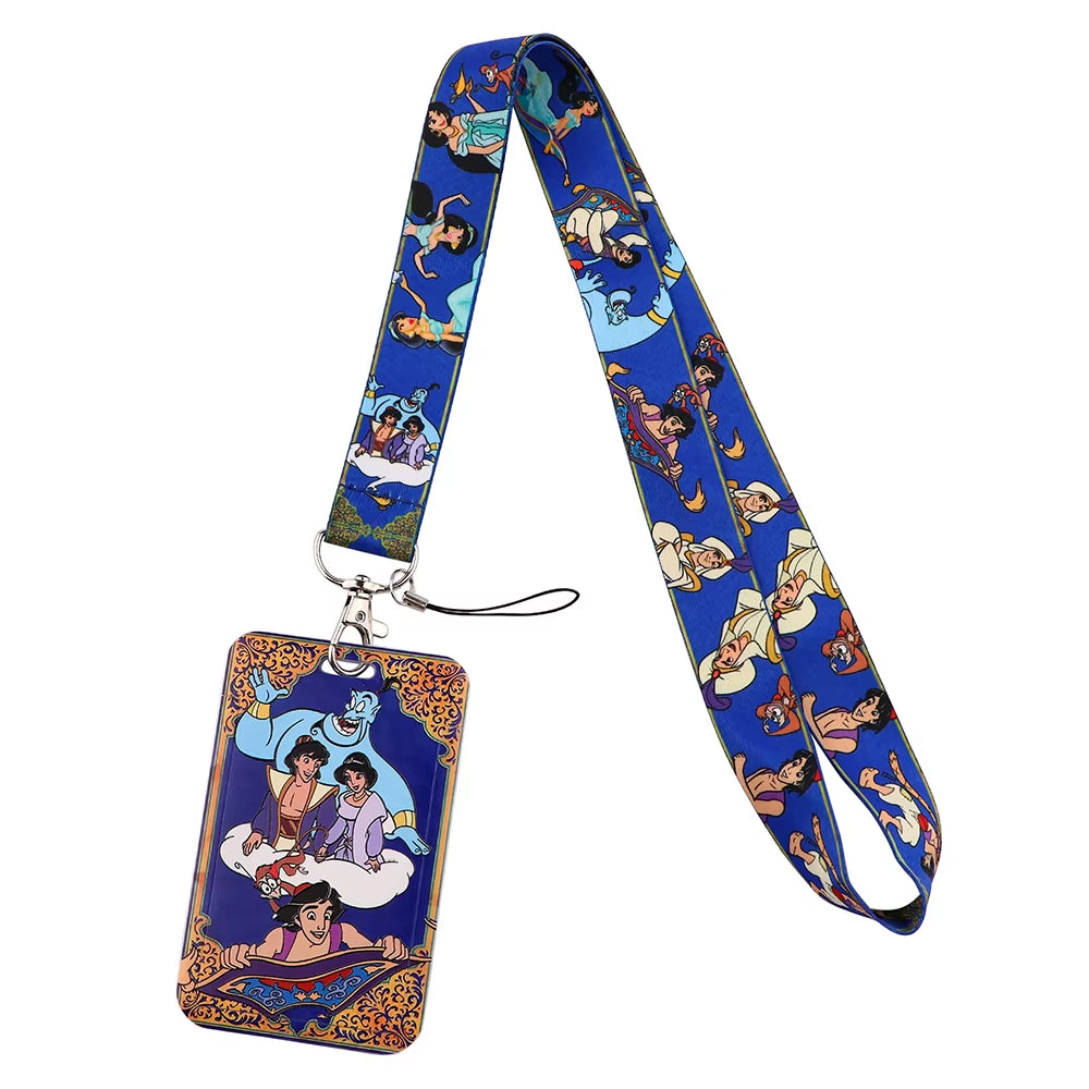 99 Styles Mickey Mouse Lanyard Pooh Bear Toy Story ID Card Holder Badge Holder Princess Neck Strap Cartoon Keychain Lariat Gift