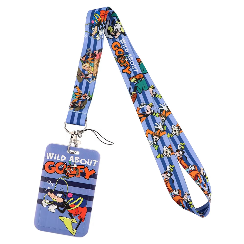 99 Styles Mickey Mouse Lanyard Pooh Bear Toy Story ID Card Holder Badge Holder Princess Neck Strap Cartoon Keychain Lariat Gift