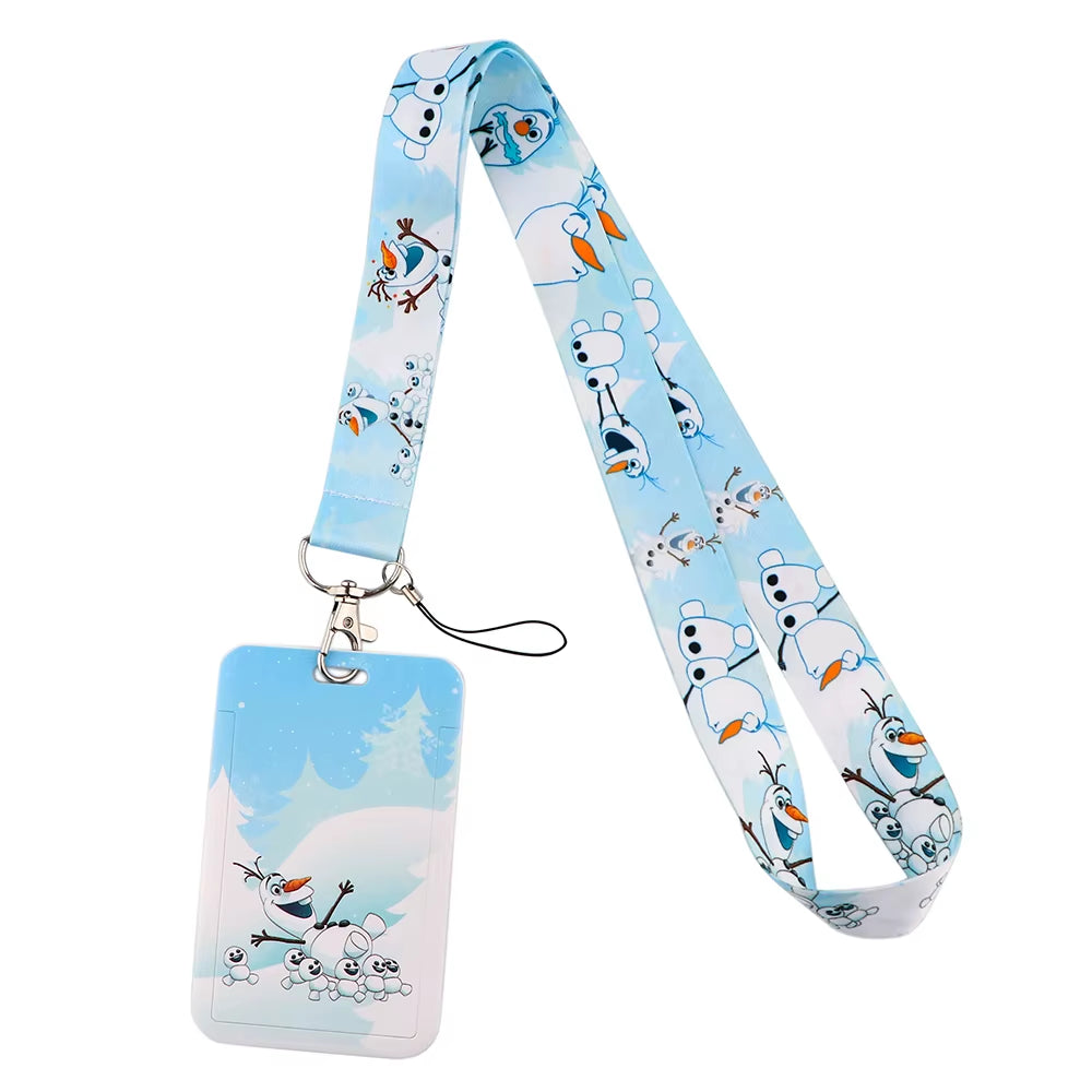 99 Styles Mickey Mouse Lanyard Pooh Bear Toy Story ID Card Holder Badge Holder Princess Neck Strap Cartoon Keychain Lariat Gift