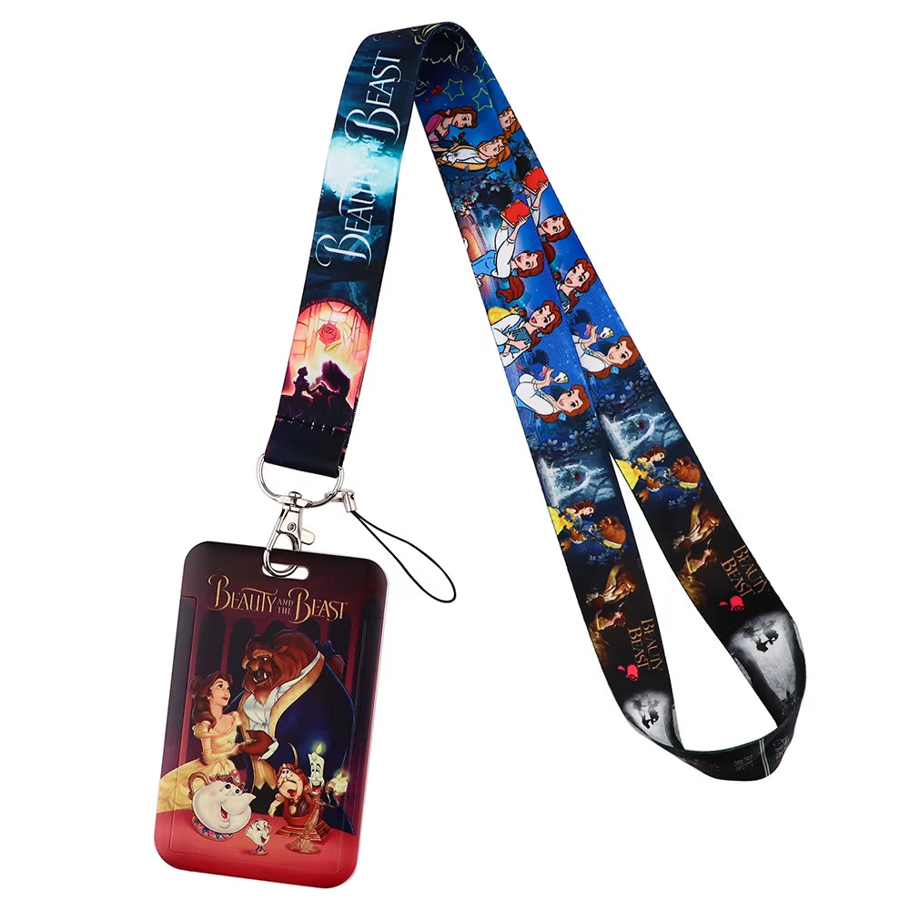 99 Styles Mickey Mouse Lanyard Pooh Bear Toy Story ID Card Holder Badge Holder Princess Neck Strap Cartoon Keychain Lariat Gift