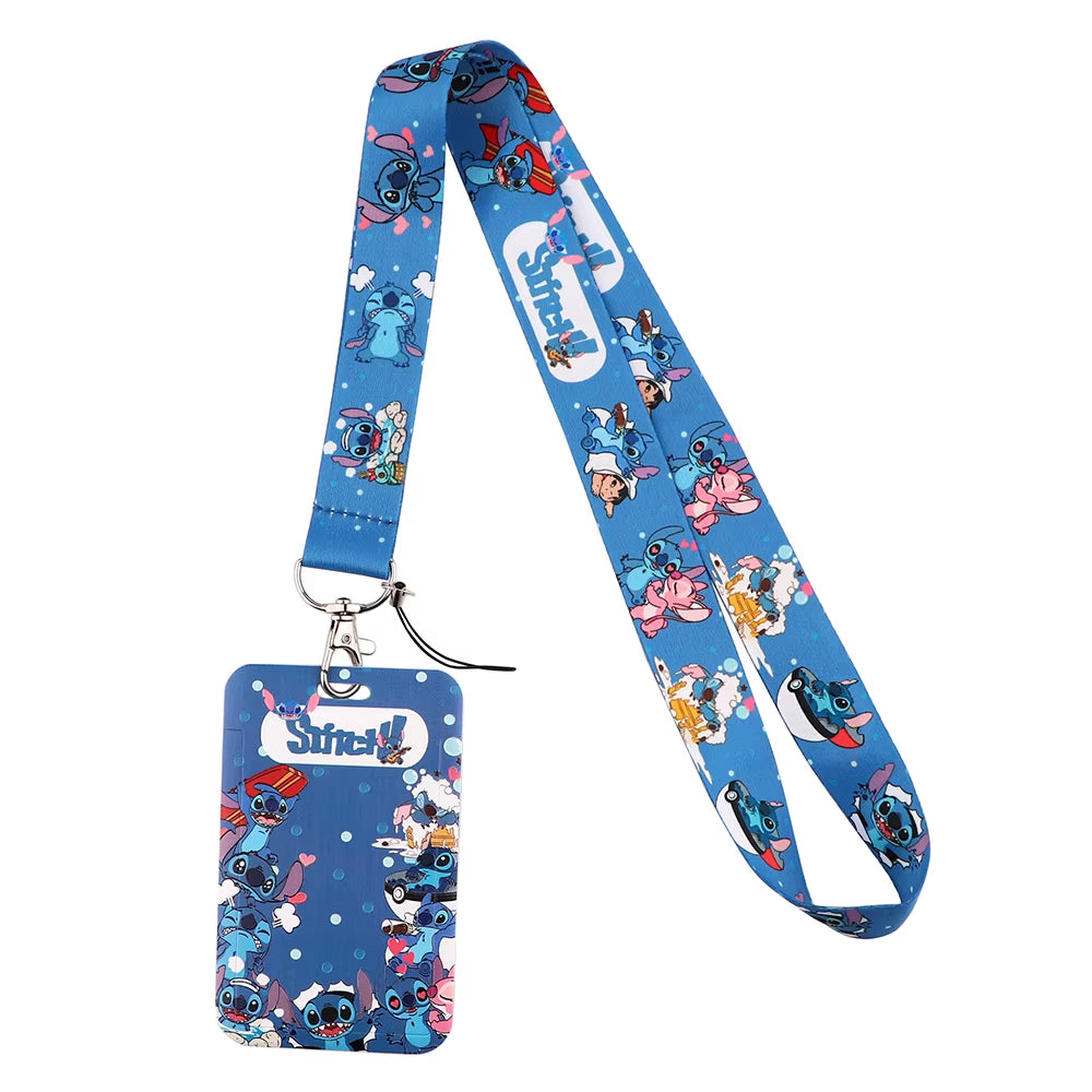 99 Styles Mickey Mouse Lanyard Pooh Bear Toy Story ID Card Holder Badge Holder Princess Neck Strap Cartoon Keychain Lariat Gift