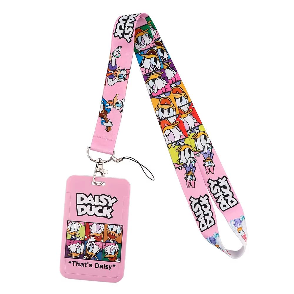 99 Styles Mickey Mouse Lanyard Pooh Bear Toy Story ID Card Holder Badge Holder Princess Neck Strap Cartoon Keychain Lariat Gift